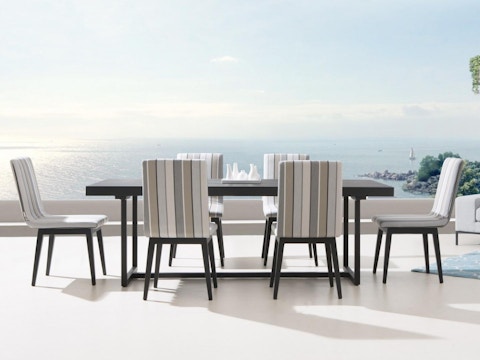 Elite 7-piece Outdoor Aluminium Dining Set With Kroes Chairs 1