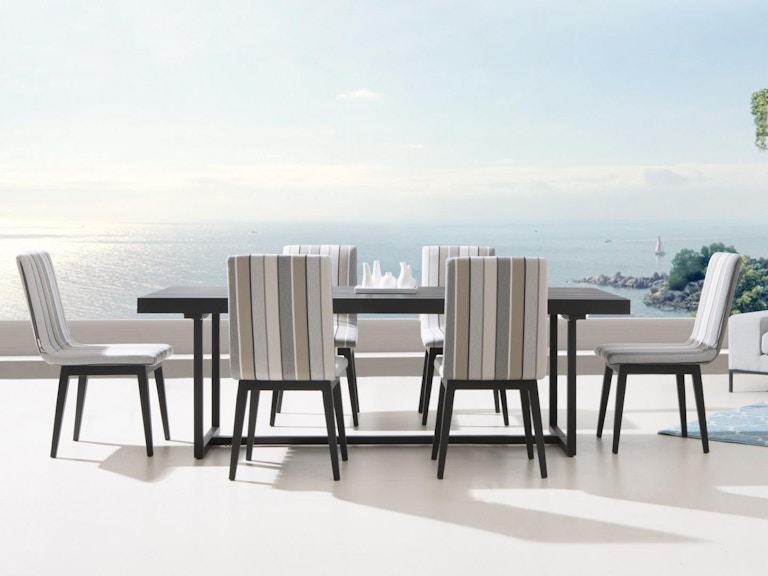 Elite 7-Piece Outdoor Aluminium Dining Set With Kroes Chairs