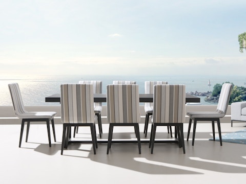Elite 9-piece Outdoor Aluminium Dining Set With Kroes Chairs 2