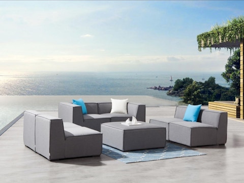 Toft Seven Ways Outdoor Fabric Lounge System 10