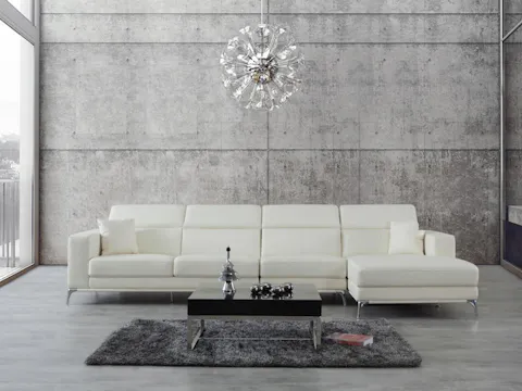 Club Leather Chaise Lounge Option B