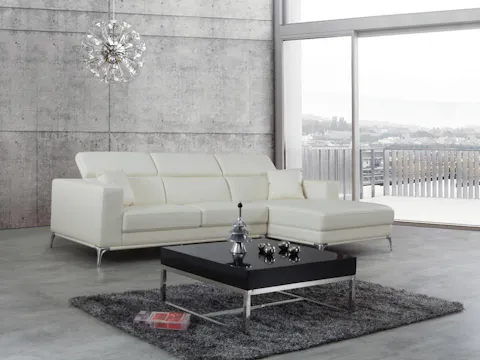 Club Leather Chaise Lounge Option A