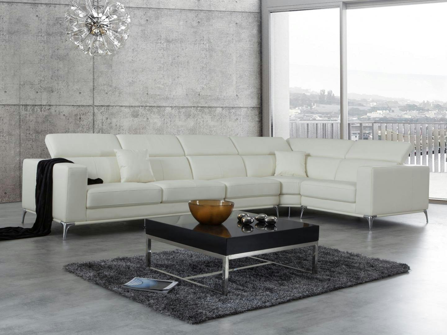 Club Leather Corner Lounge Option F