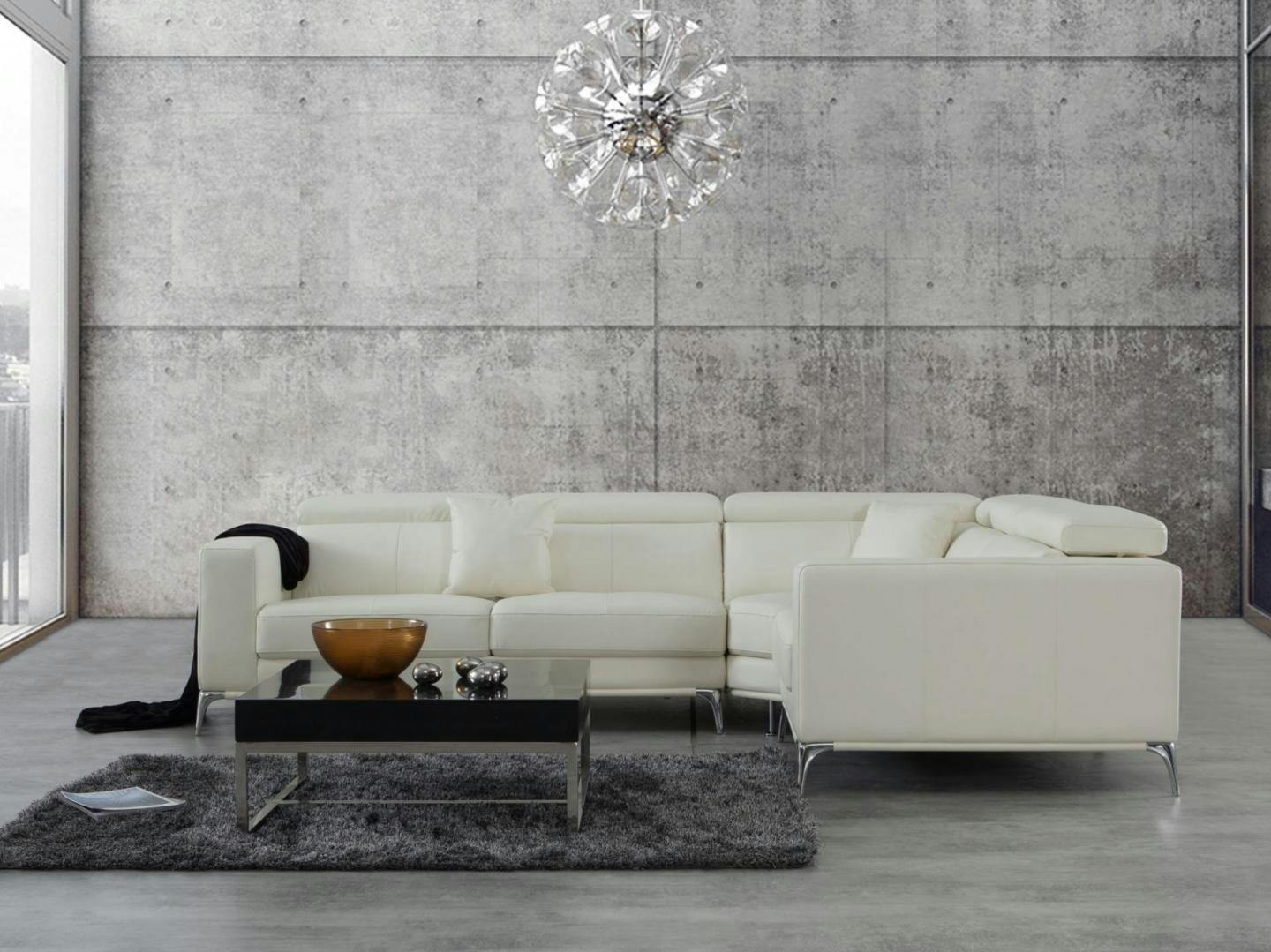 Club Leather Corner Lounge Option E