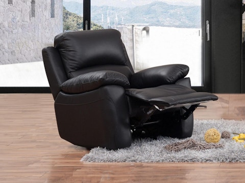 Lincoln Leather Recliner Armchair 1