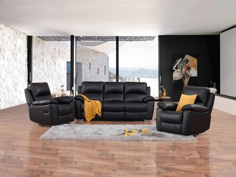Lincoln Leather Recliner Sofa Suite 3 + 1 + 1 4