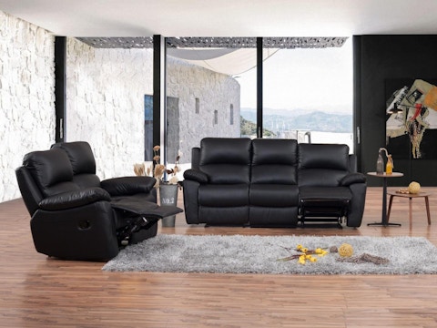 Lincoln Leather Recliner Sofa Suite 3 + 2 3