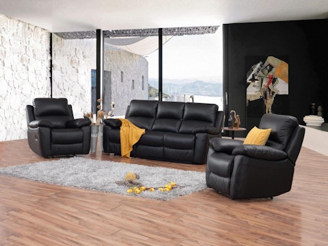 Lincoln Leather Recliner Sofa Suite 3 + 1 + 1 2
