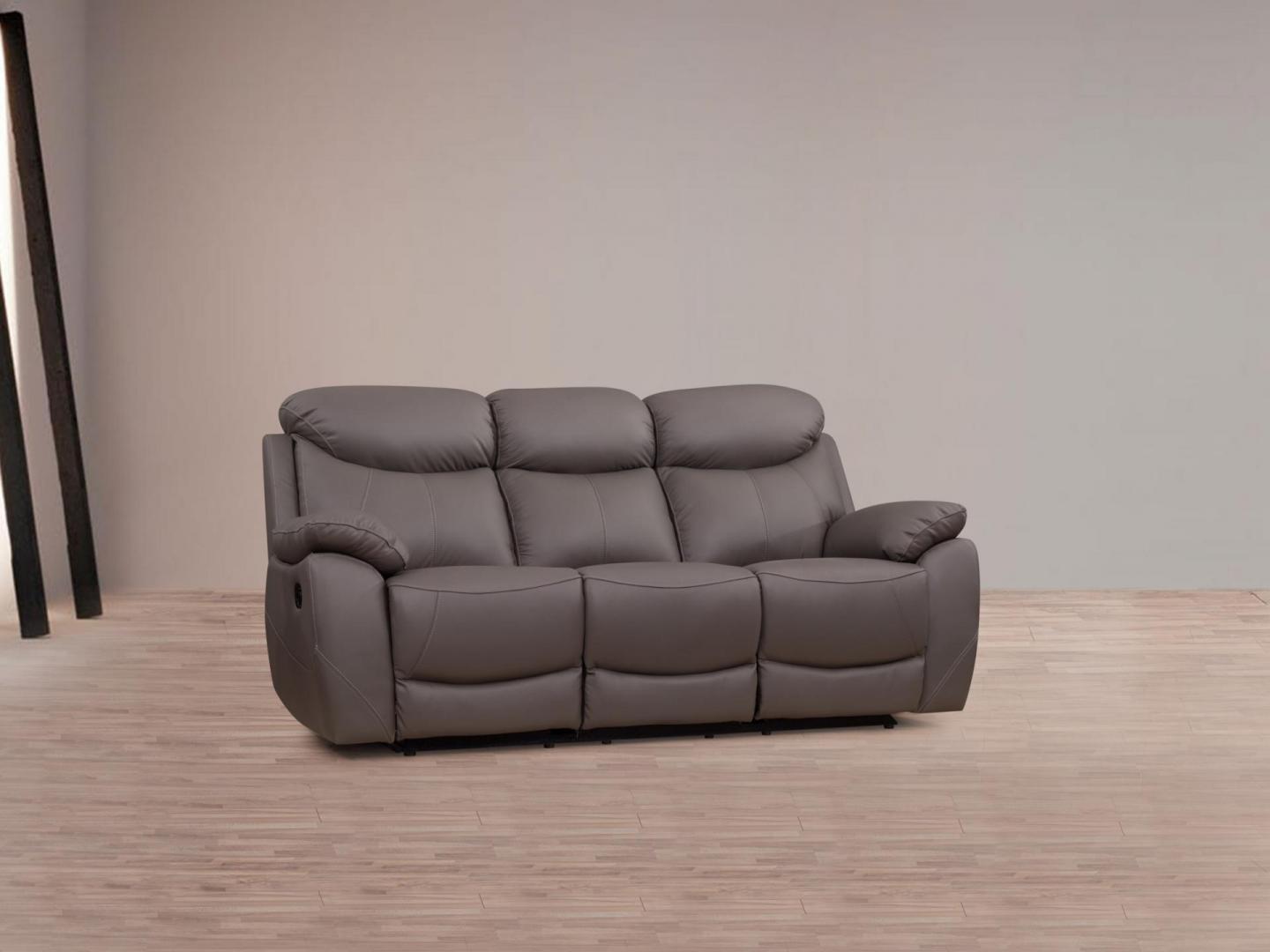 Brighton Fabric Recliner Three Seater Sofa 4