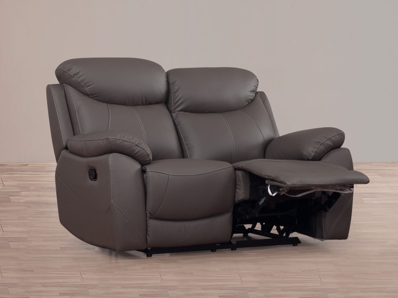 Brighton Leather Recliner Two Seat Sofa 1
