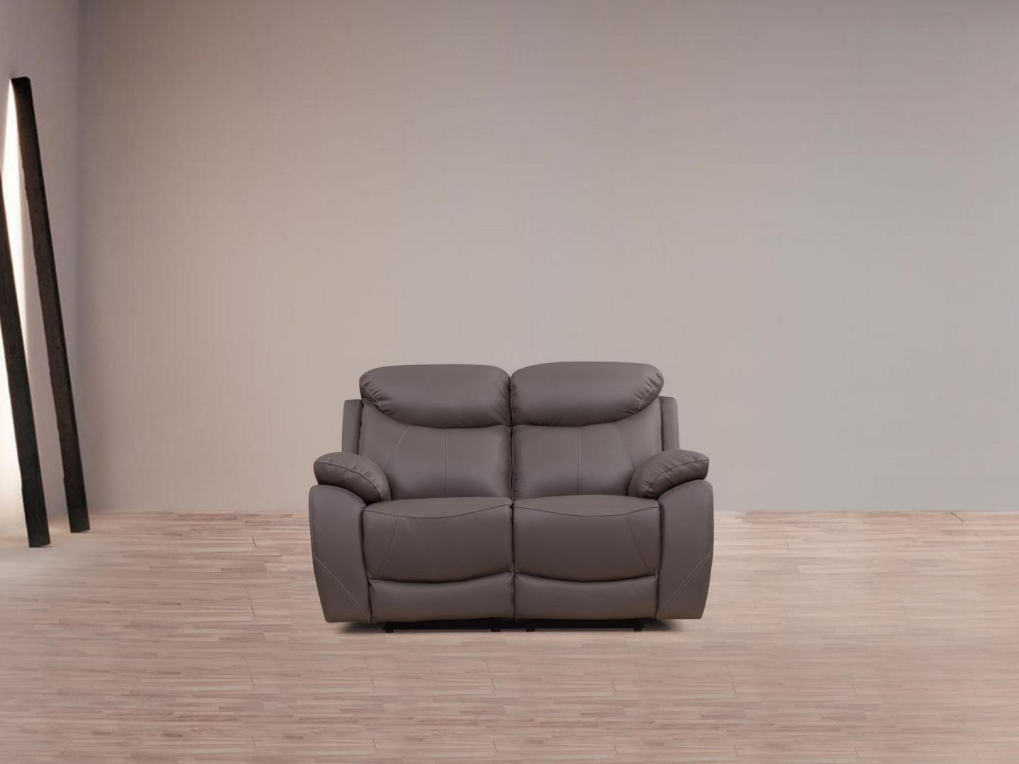 Brighton Leather Recliner Two Seat Sofa 2