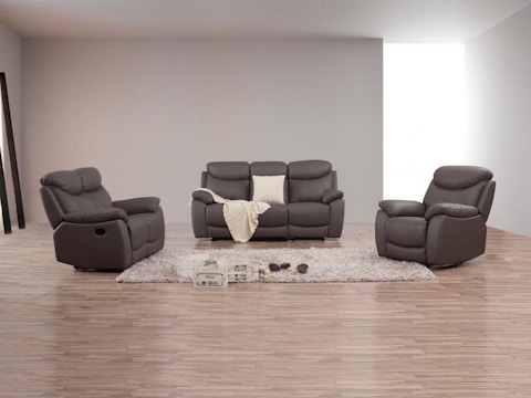 Brighton Leather Recliner Sofa Suite 3 + 2 + 1 3