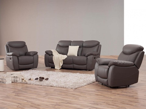 Brighton Leather Recliner Sofa Suite 3 + 1 + 1 1