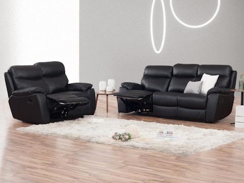 Balmoral Leather Recliner Sofa Suite 3 + 2 1