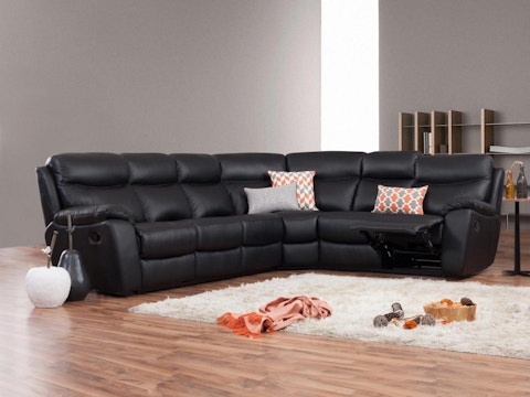 Balmoral Leather Recliner Corner Lounge Option B 1
