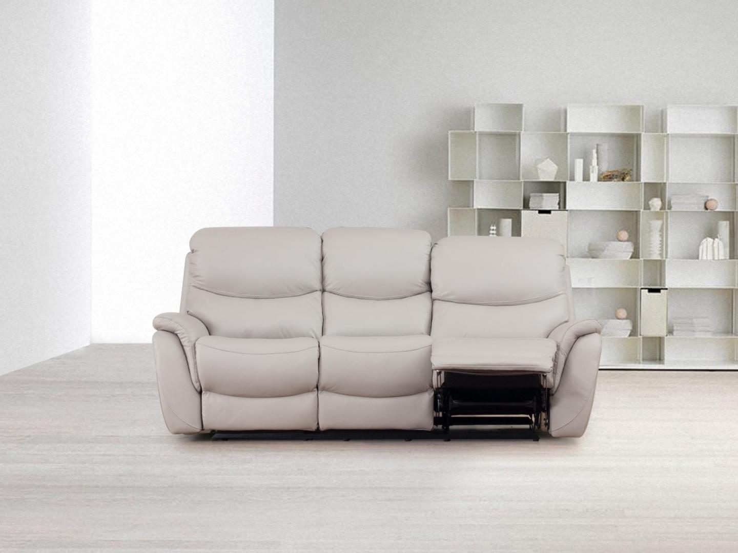 Richmond Leather Recliner Three Seat Sofa