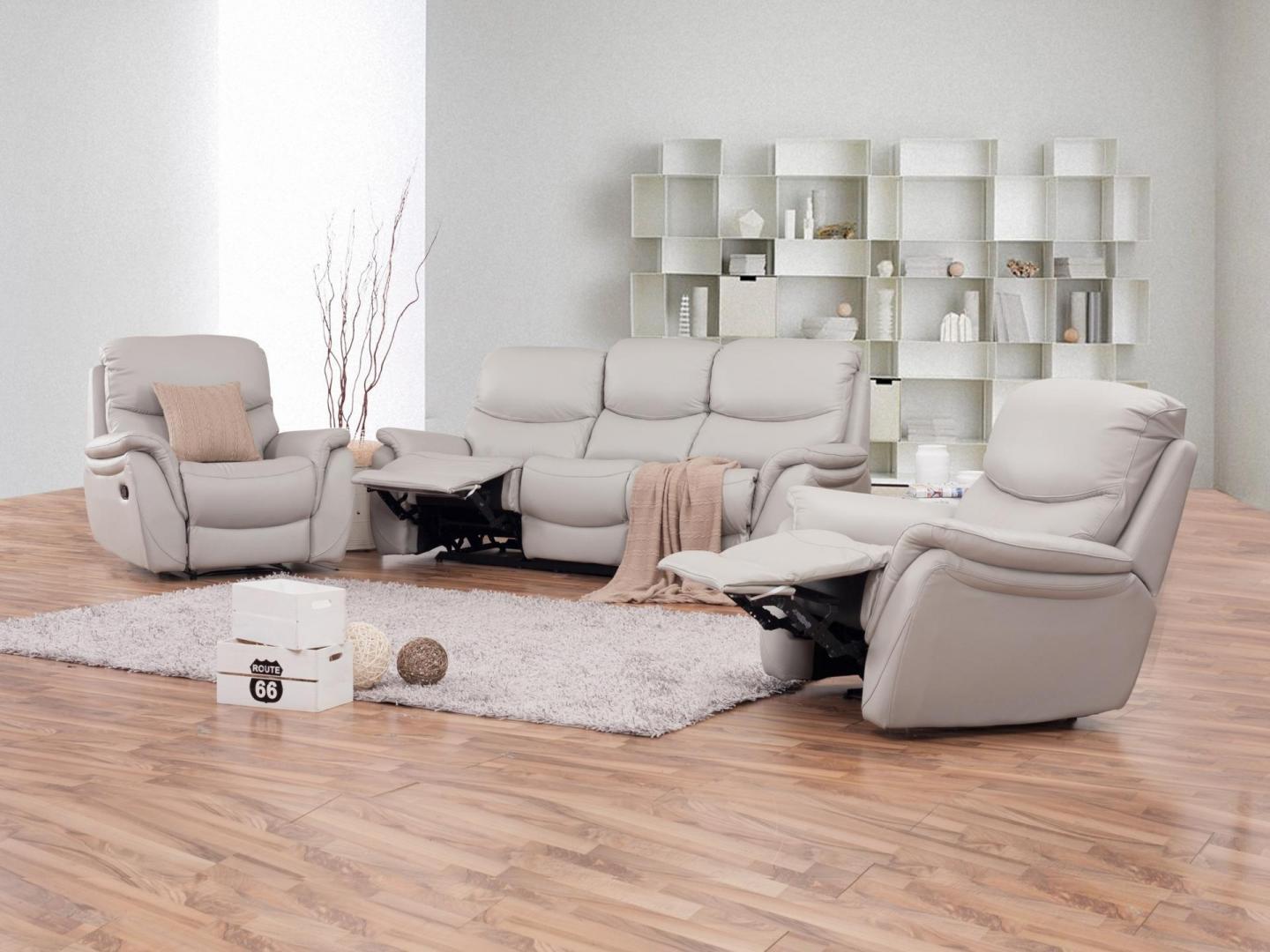 Richmond Leather Recliner Sofa Suite 3 + 1 + 1