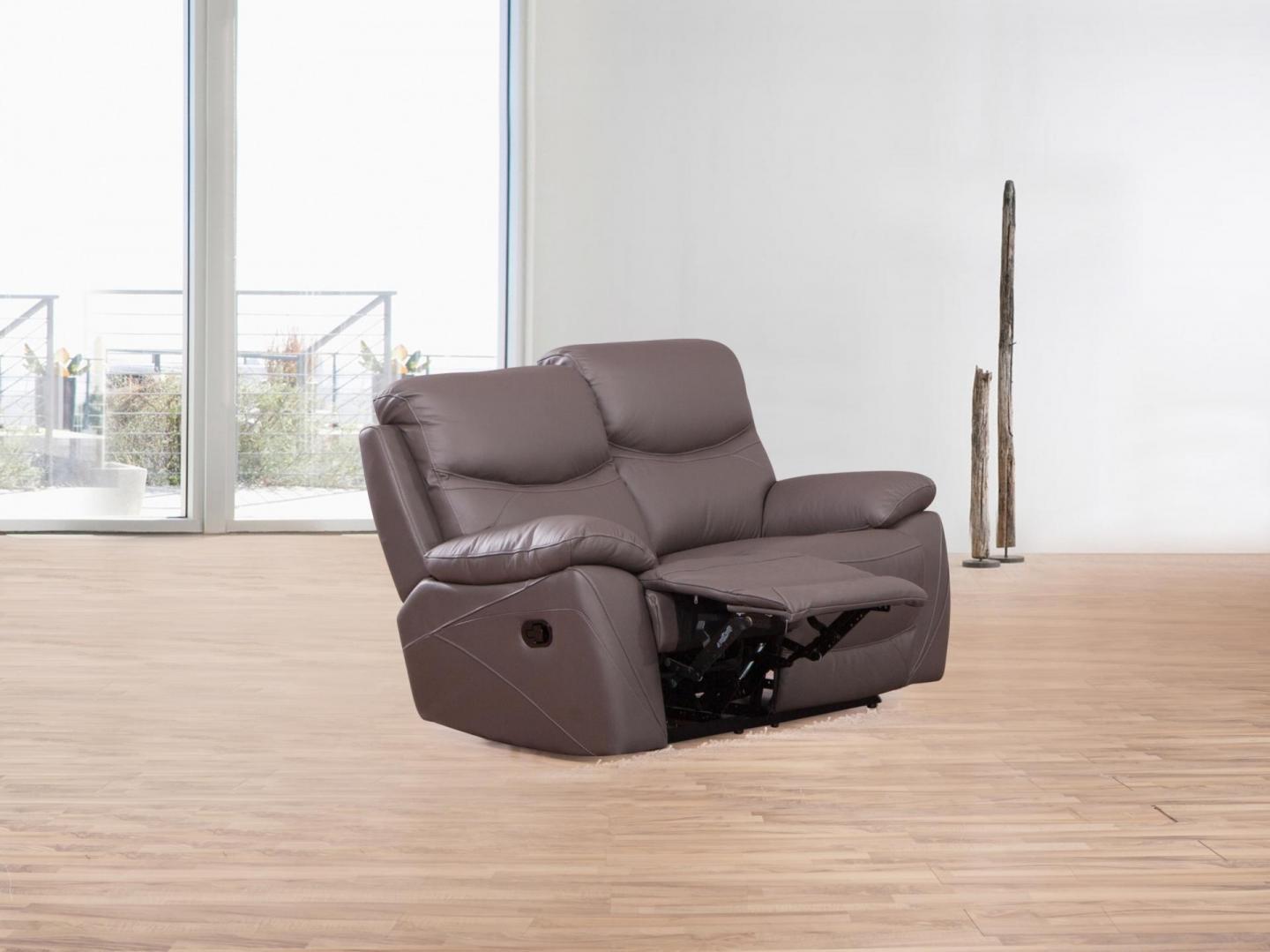 Chelsea Leather Recliner Two Seat Sofa