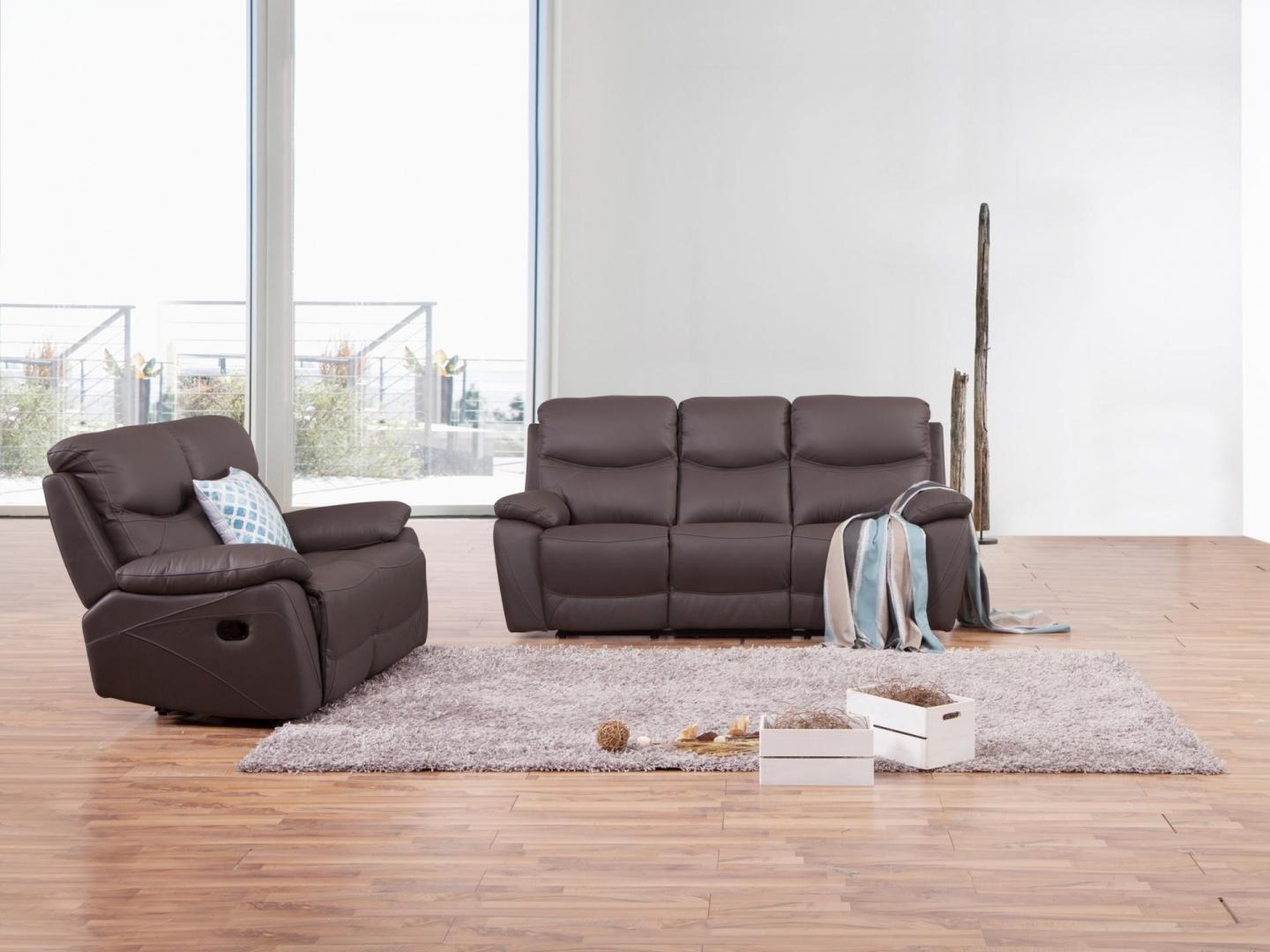 Chelsea Leather Recliner Sofa Suite 3 + 2 2