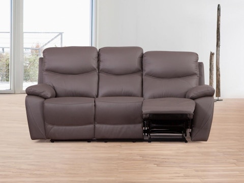 Chelsea Leather Recliner Three Seater Sofa 4