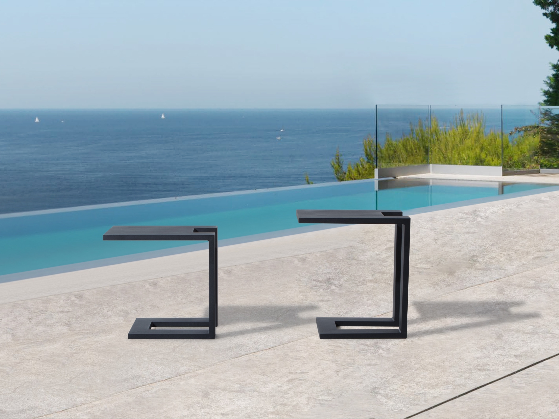Noosa1 Outdoor Aluminium Side Table 2
