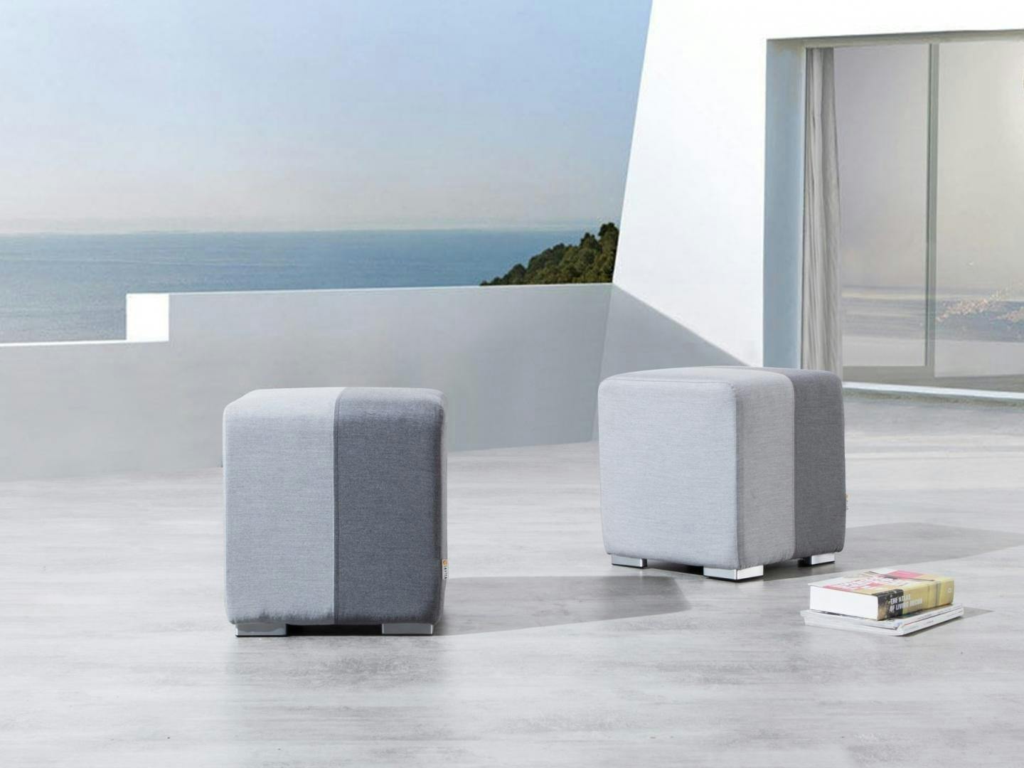 Mood Outdoor Fabric Ottoman