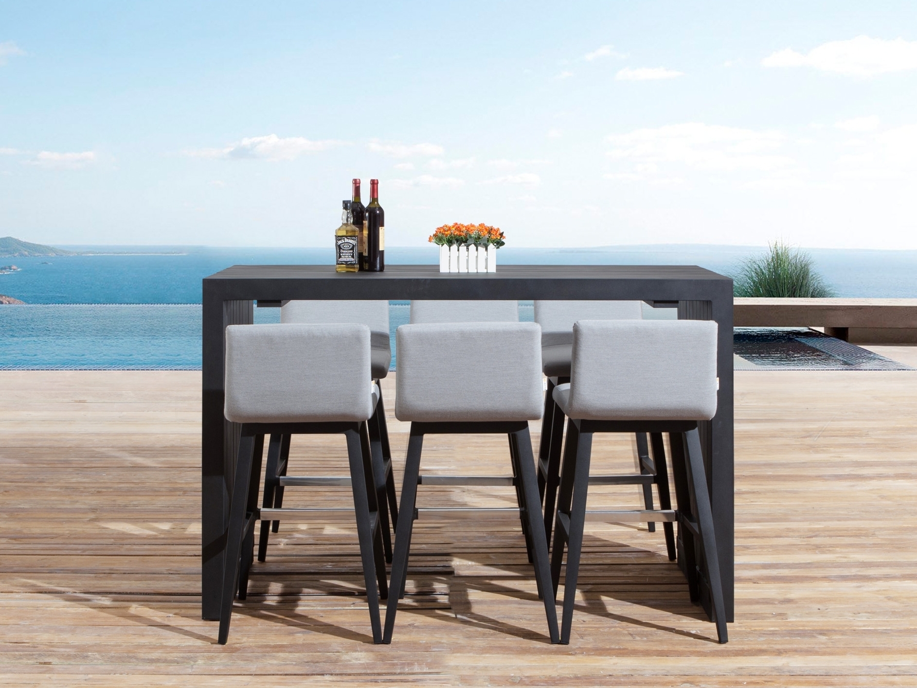 Kroes 7-piece Outdoor Aluminium Bar Set 7