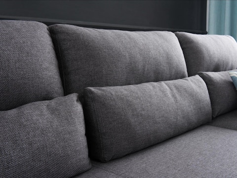Karina Motion Sofa Fabric Chaise Lounge Ash 5