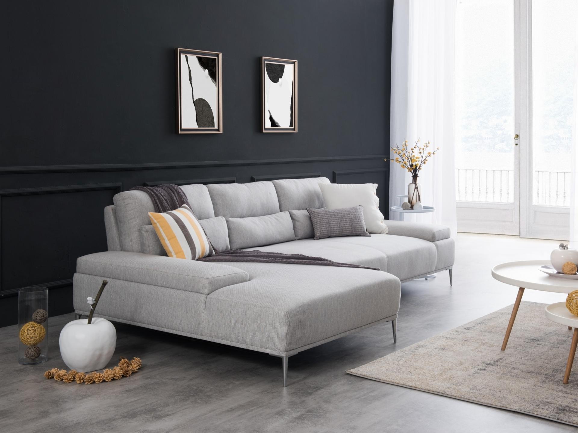 Grey fabric 2024 chaise lounge