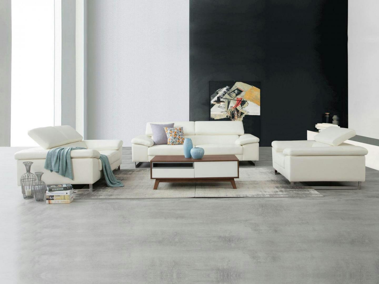 Boston Leather Sofa Suite 3 + 2 + 1