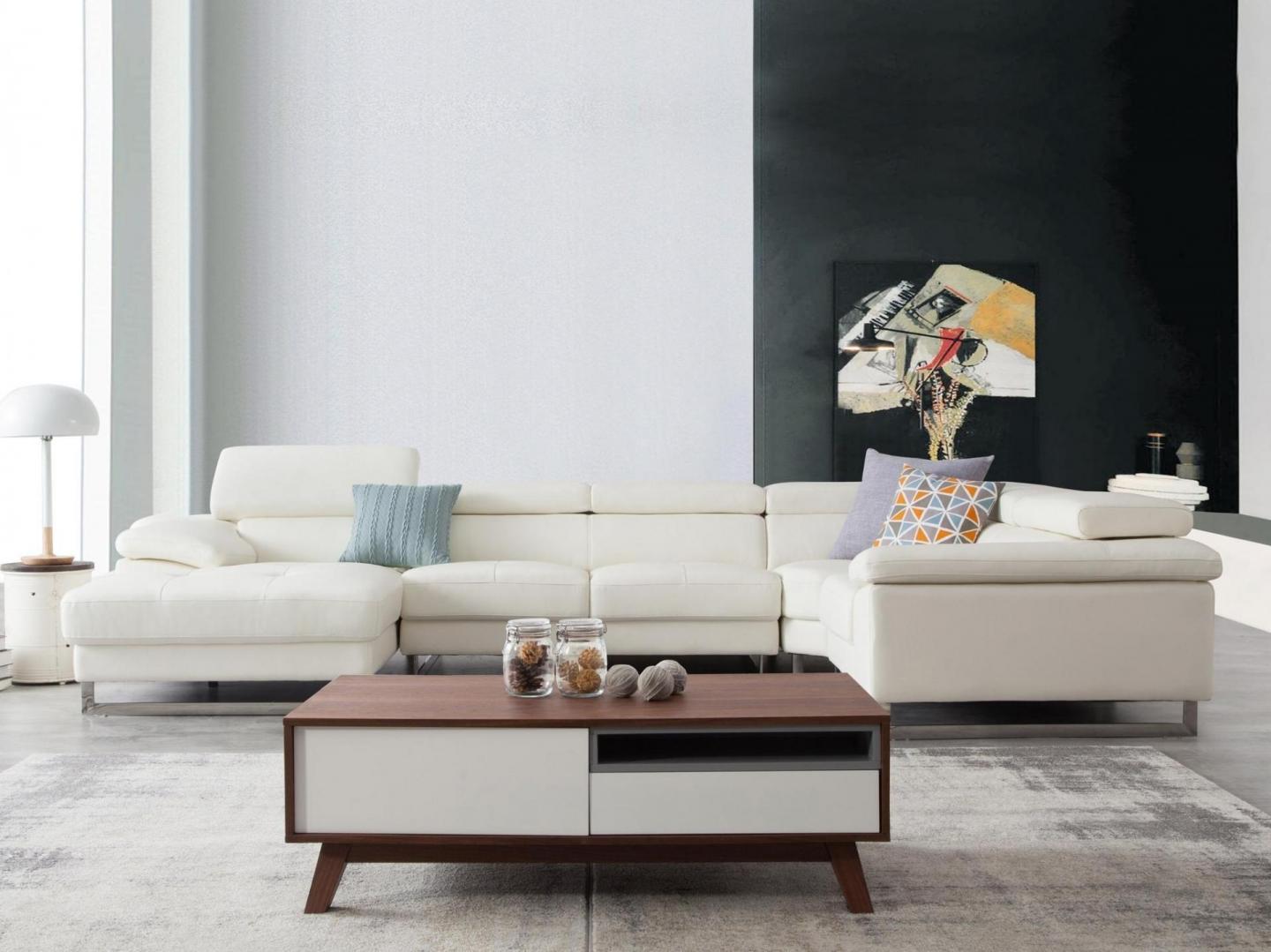 Boston Leather Modular Lounge Option C