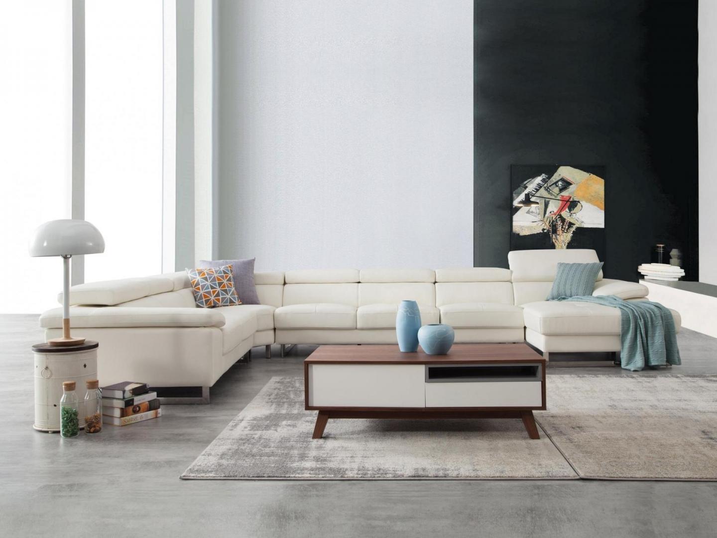 Boston Leather Modular Lounge Option B