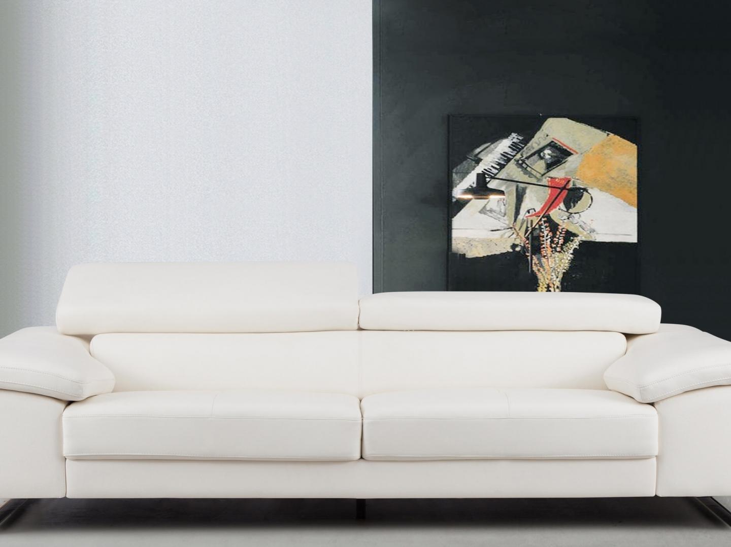 Boston Leather Three Seat Sofa 4