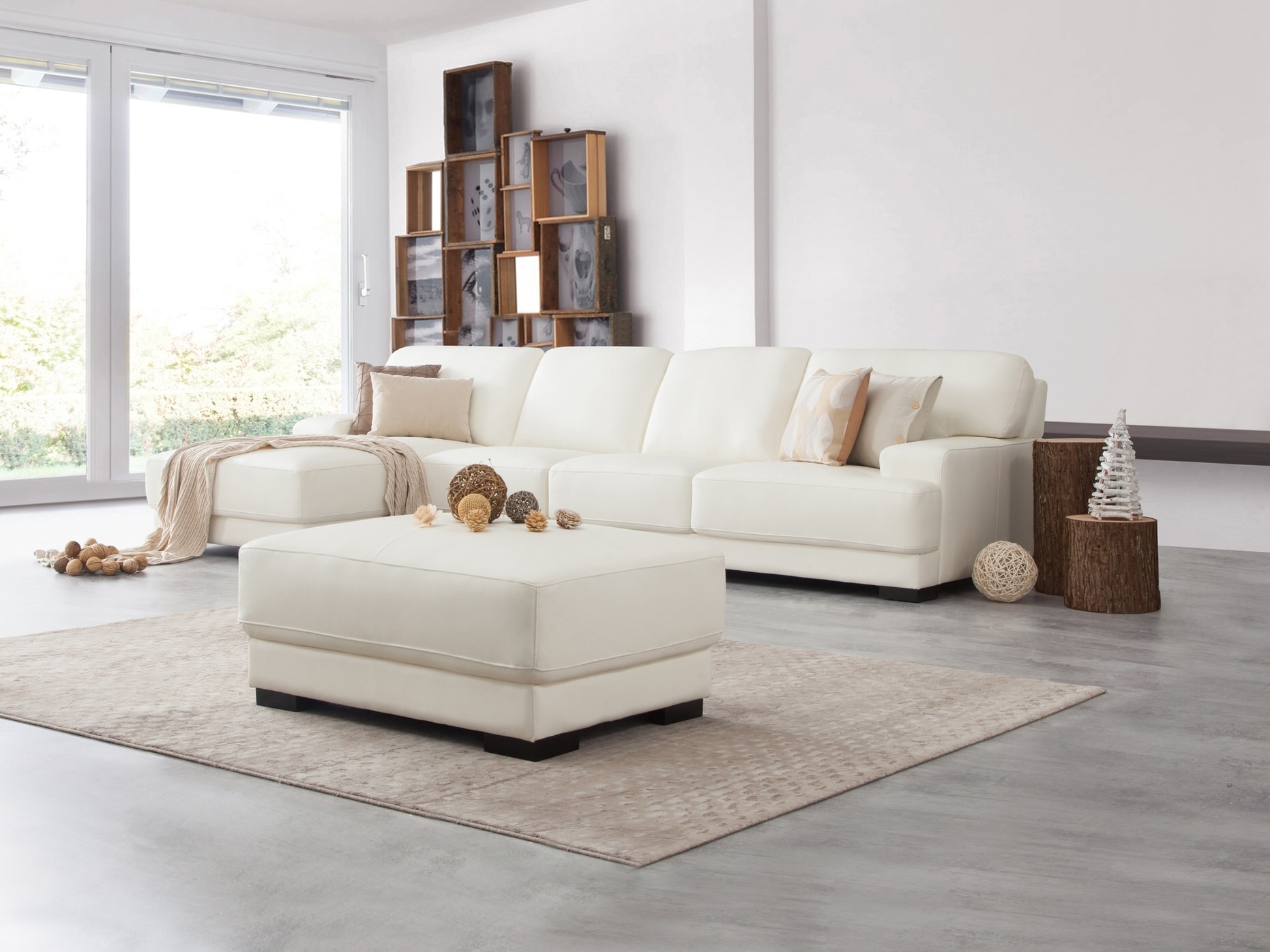 Volante Leather Chaise Lounge Option B 2