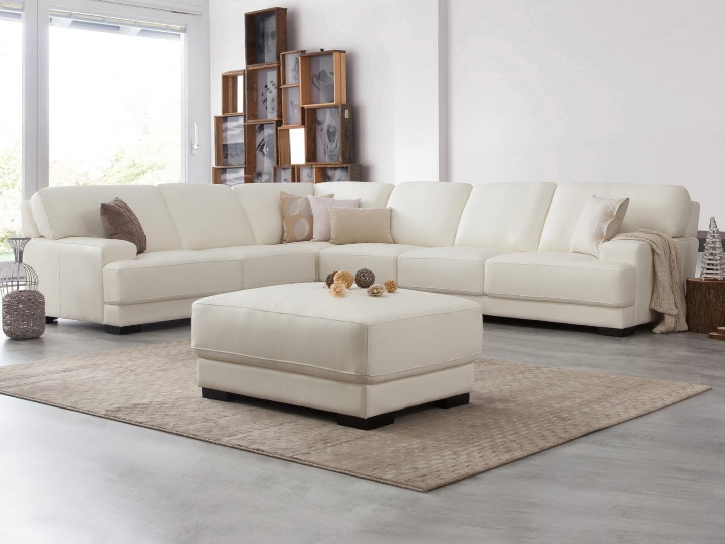 Volante Leather Corner Lounge Option B