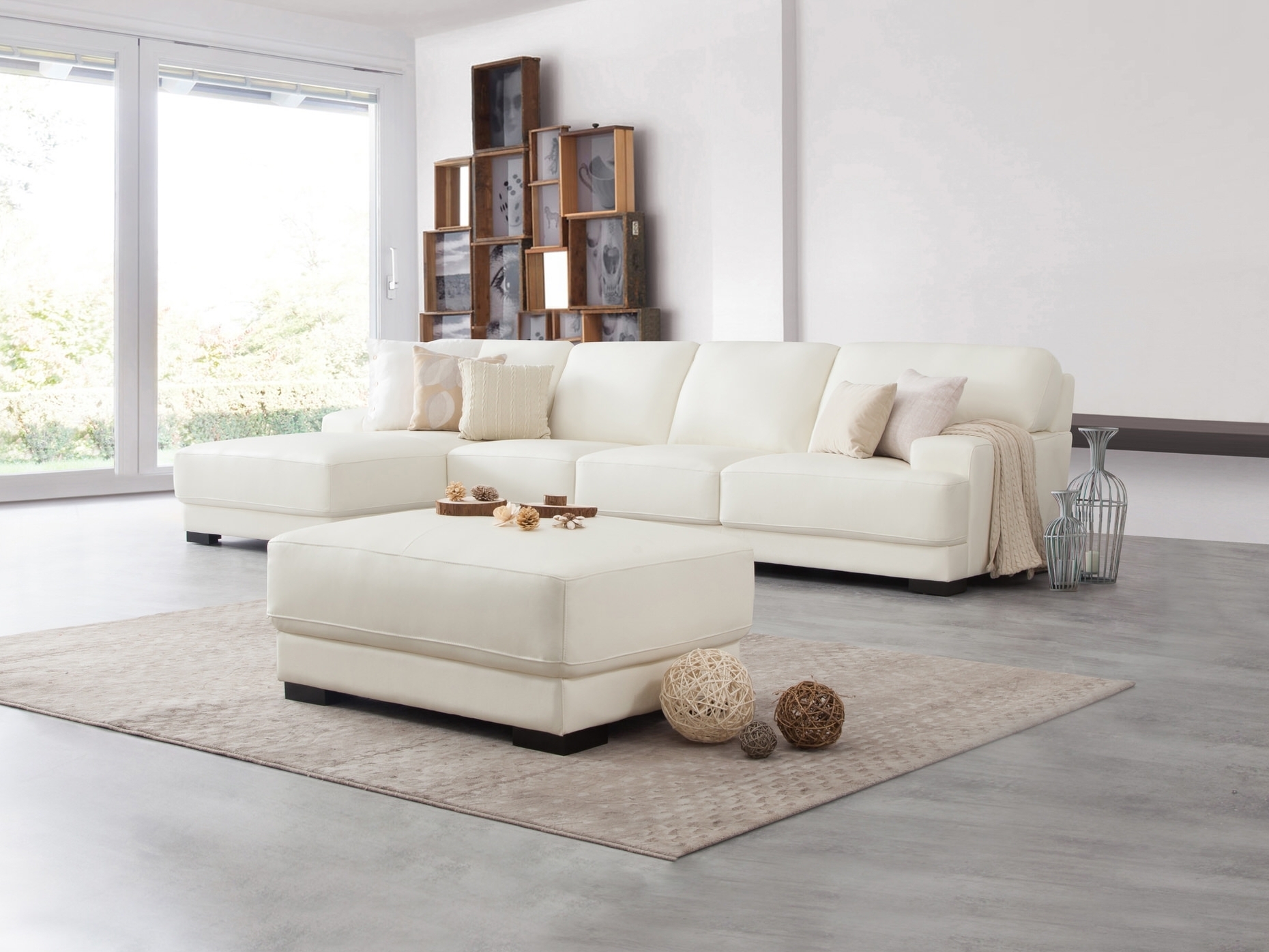 Volante Leather Chaise Lounge Option C 2