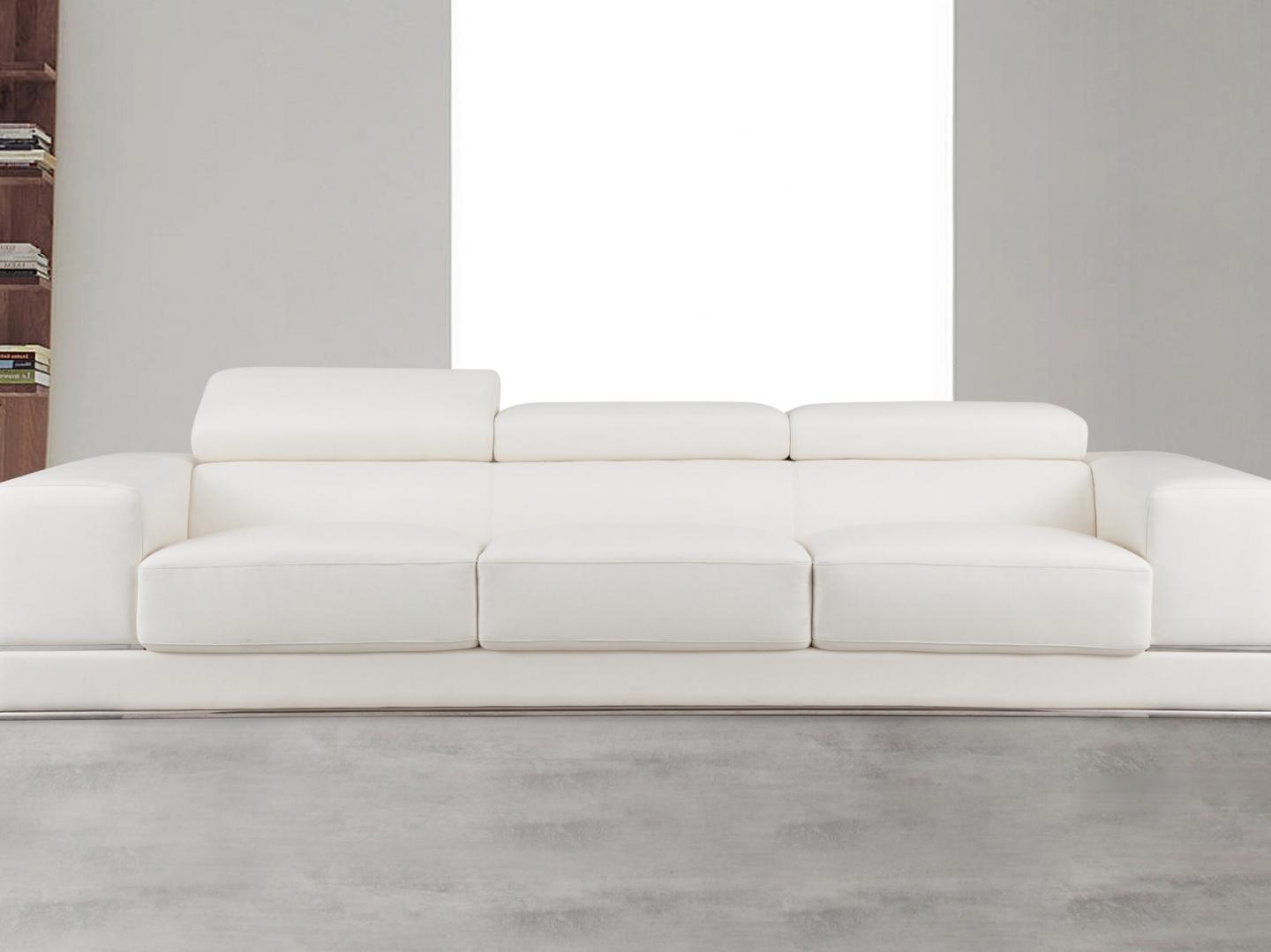 Napoleon Leather Three Seat Sofa