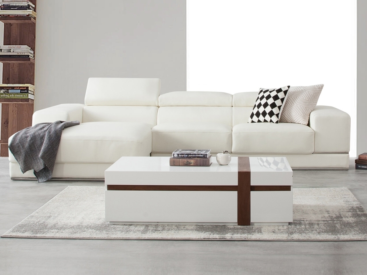 Napoleon Leather Chaise Lounge Option A