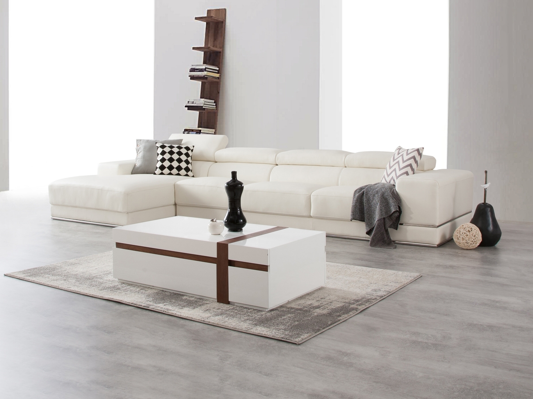 Napoleon Leather Chaise Lounge Option B