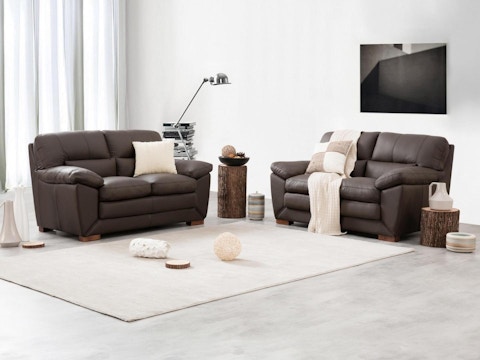Louis Leather Sofa Suite 2 + 2 1