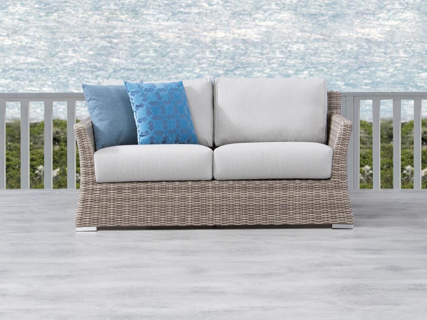 Savannah Outdoor Wicker Two Seat Sofa 2