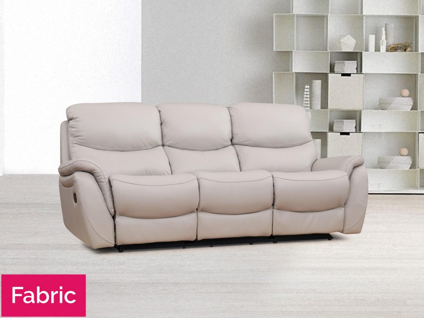 Richmond Fabric Recliner Three Seat Sofa 2