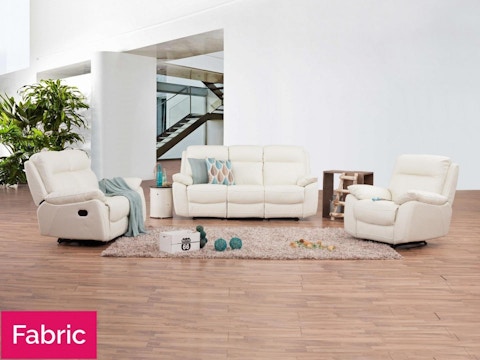 Berkeley Fabric Recliner Sofa Suite 3 + 2 + 1 1