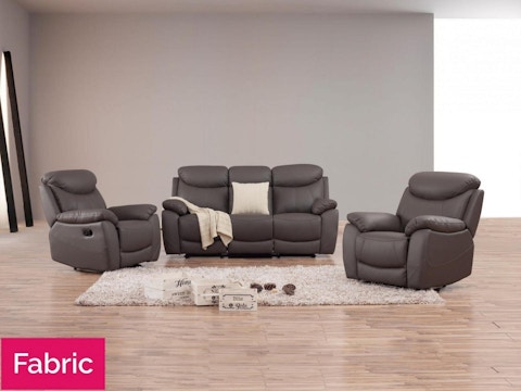 Brighton Fabric Recliner Sofa Suite 3 + 1 + 1 1