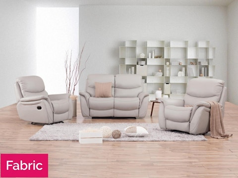 Richmond Fabric Recliner Sofa Suite 2 + 1 + 1 1