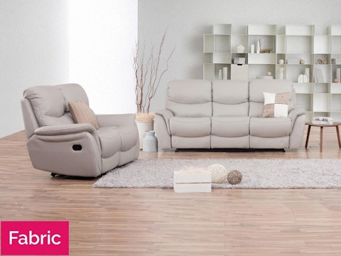 Richmond Fabric Recliner Sofa Suite 3 + 2 1