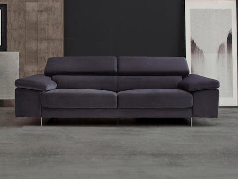 Boston Fabric Three Seat Sofa