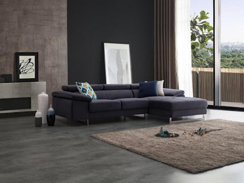 Boston Fabric Chaise Lounge Option A