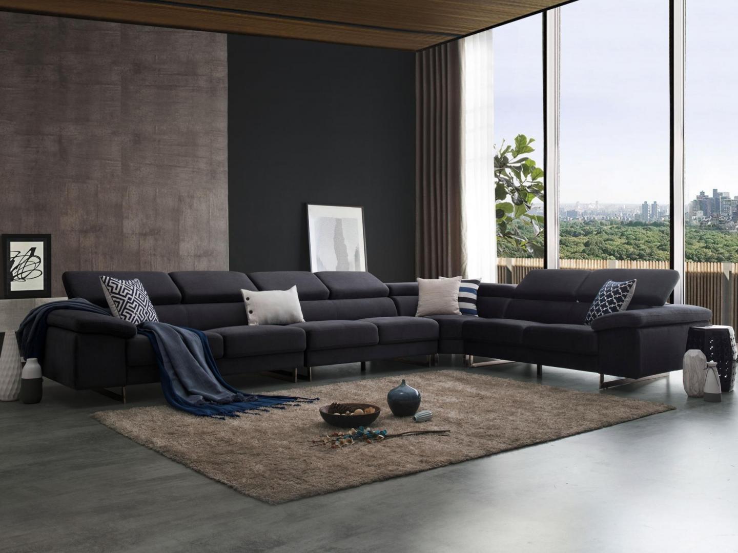 Boston Fabric Corner Lounge Option C 2