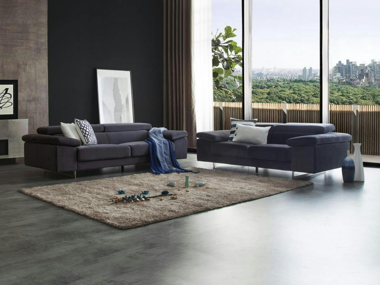 Boston Fabric Sofa Suite 3 + 2